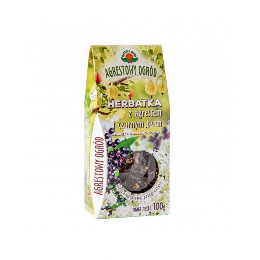 Herbata owocowa z agrestem i czarnym bzem liściasta Natura Wita 100g