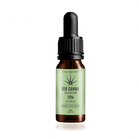 Olej konopny CBD 15% Bio Canna Broad Spectrum 10ml