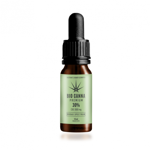 Olej konopny CBD 30% Bio Canna Broad Spectrum 10ml
