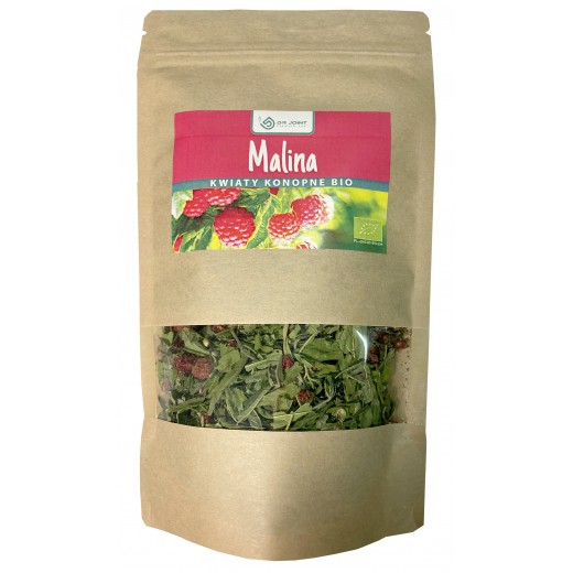 Herbata konopna CBD z maliną Napar z kwiatów konopni DrJoint 50g