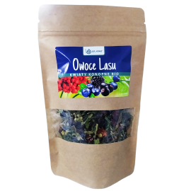 Herbata konopna CBD z owocami leśnymi Napar z kwiatów...