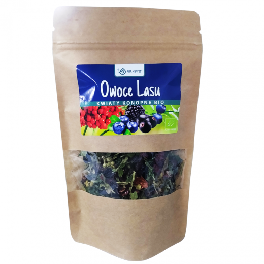 Herbata konopna CBD z owocami leśnymi Napar z kwiatów konopni DrJoint 50g