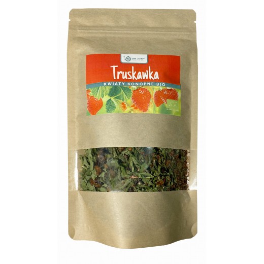 Herbata konopna CBD z truskawką Napar z kwiatów konopni DrJoint 50g