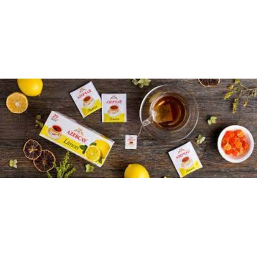 Herbata czarna z cytryną Lemon Limon Azercay Ekspresowa 45g