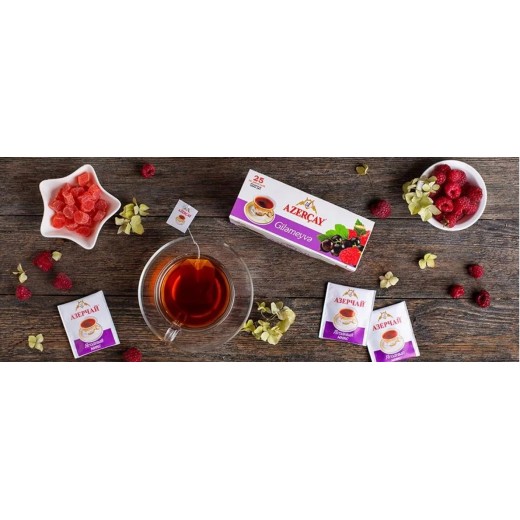Herbata czarna z owocami leśnymi Berry Gilameyva Azercay Ekspresowa 45g