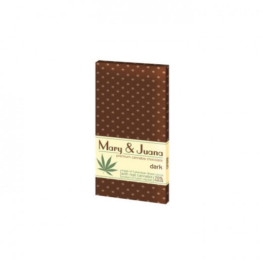 Czekolada gorzka z łuskanym ziarnem konopi Mary&Juana 80g