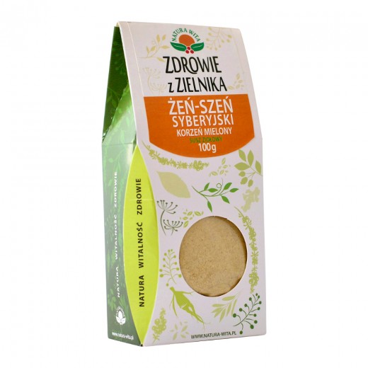 Żeń-szeń syberyjski korzeń mielony Natura Wita 100g