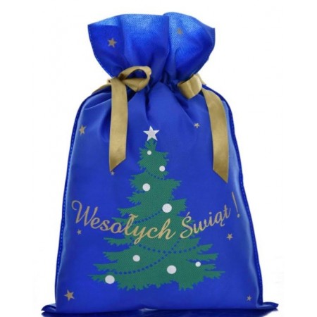 Worek Świąteczny Torba na prezent Choinka 30x45cm