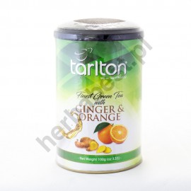 Herbata Zielona Imbir & Pomarańcza Tarlton 100g