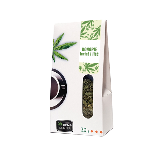 Herbatka ziołowa konopna Konopie kwiaty i liście Hemp Center 20g