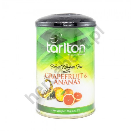 Herbata zielona Grapefruit Ananas Tarlton 100g