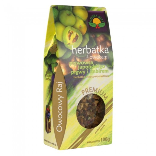 Herbata z owocami pigwowca japońskiego, pigwy i z imbirem Natura Wita 100g