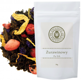 Herbata czerwona żurawinowa pu erh żurawinowy 50g