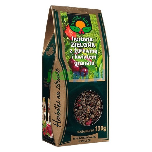 Herbata zielona z żurawiną i kwiatem granatu Natura Wita 100g