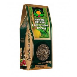 Herbata zielona z żeń szeniem cytryną Natura Wita 100g