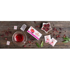Herbata ziołowa hibiskus Azercay w saszetkach 40g 2