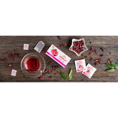 Herbata ziołowa hibiskus Azercay w saszetkach 40g