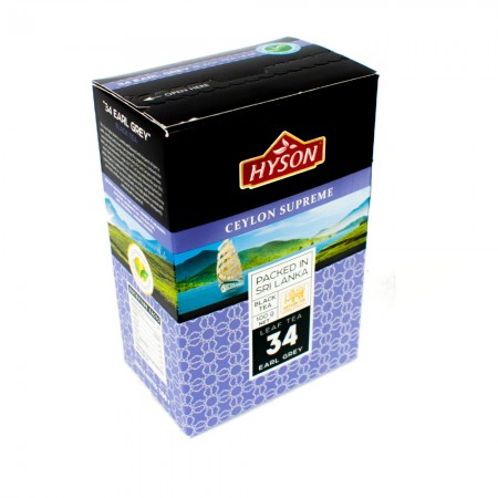 Herbata Czarna Ceylon Supreme Earl Grey Hyson 100g