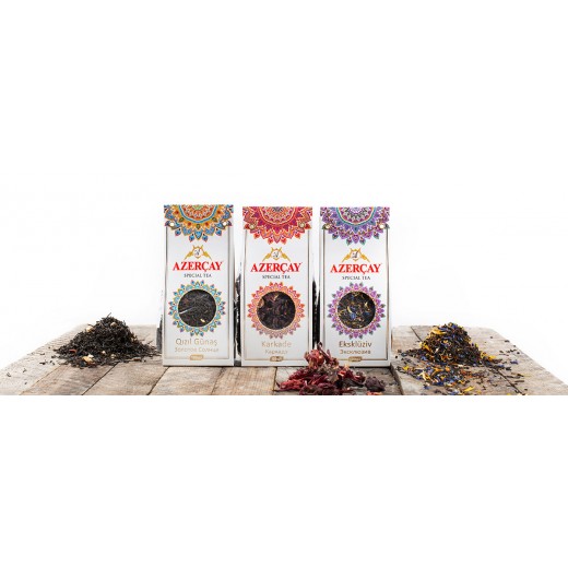 Herbata czarna Ekskluziv z bergamotka i szafranem Azercay 100g