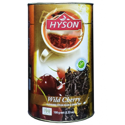 Herbata czarna i zielona Wild Cherry Wiśnia Hyson 100g
