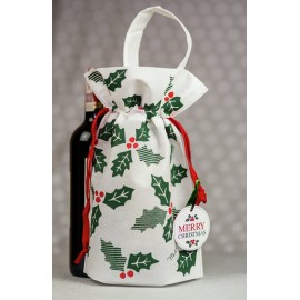 Worek Świąteczny Torba na prezent Merry Christmas Biały...