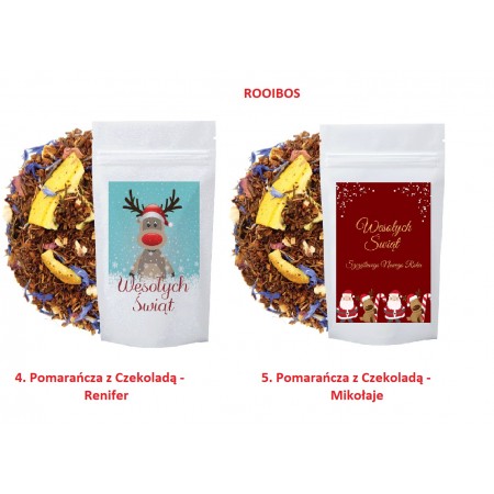 Zestaw herbat i worek świąteczny Merry Christmas