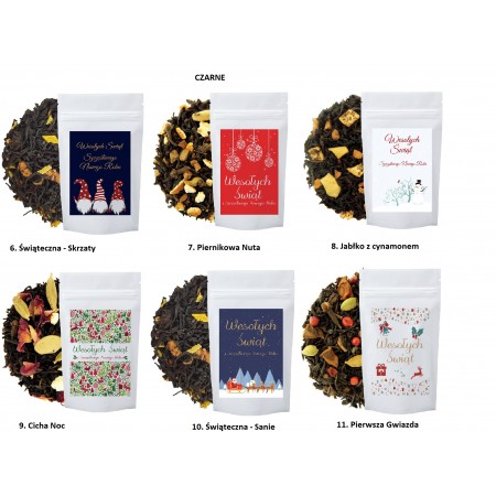 Zestaw herbat i worek świąteczny Merry Christmas