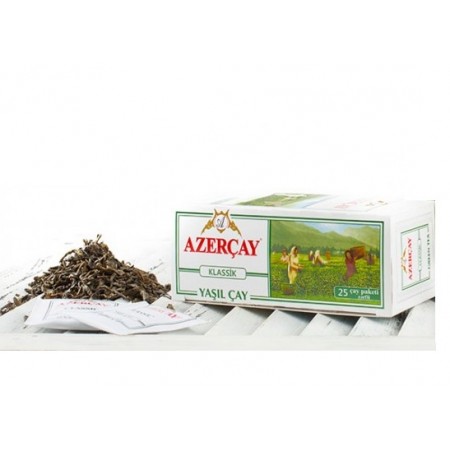 Herbata zielona ekspresowa saszetki Azercay 50 g
