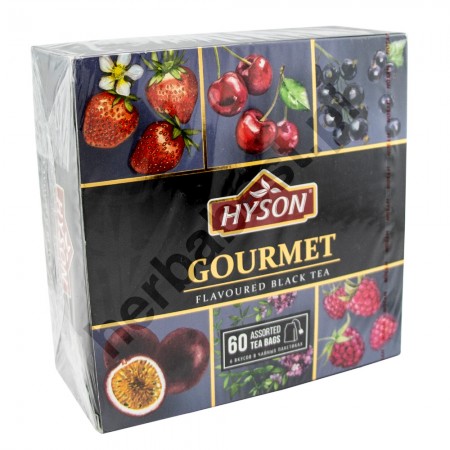 Herbata czarna owocowa smakowa mix ekspresowa Hyson Gourmet 60szt
