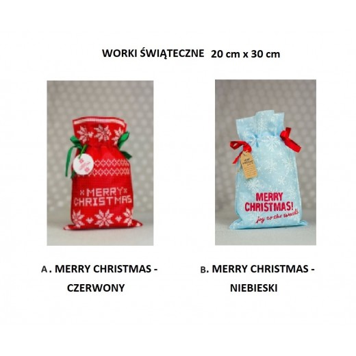 Zestaw herbat i worek świąteczny Merry Christmas